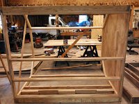 NCM 0145  Framing it up... easier to build it laying on it&#39;s side.