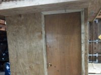 NCM 0206  Used door, layed out door frame wrong and had to build the door jamb to fit.