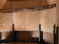 NCM 0211  Shelving stained... Otherwise it&#39;ll be too bright in low light situations. And, because I wanted it purty!!