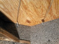 NCM 0228  All ropes were run through plastic tubing to keep from fraying the rope. Heated ends and flared them, popped them in while warm. When they cooled, you cannot move them!!!