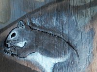 NCM 0233  Had to paint a squirrel in that spot! I suggested it, 15 minutes later the sister-in-law suggested it too. Had to be!!